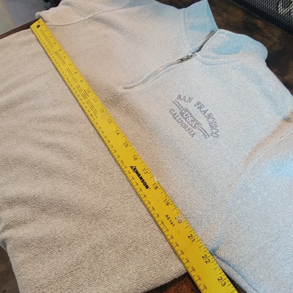 ESY Surf Co. Gray Pullover Quarter Zip - Picture 7 of 8